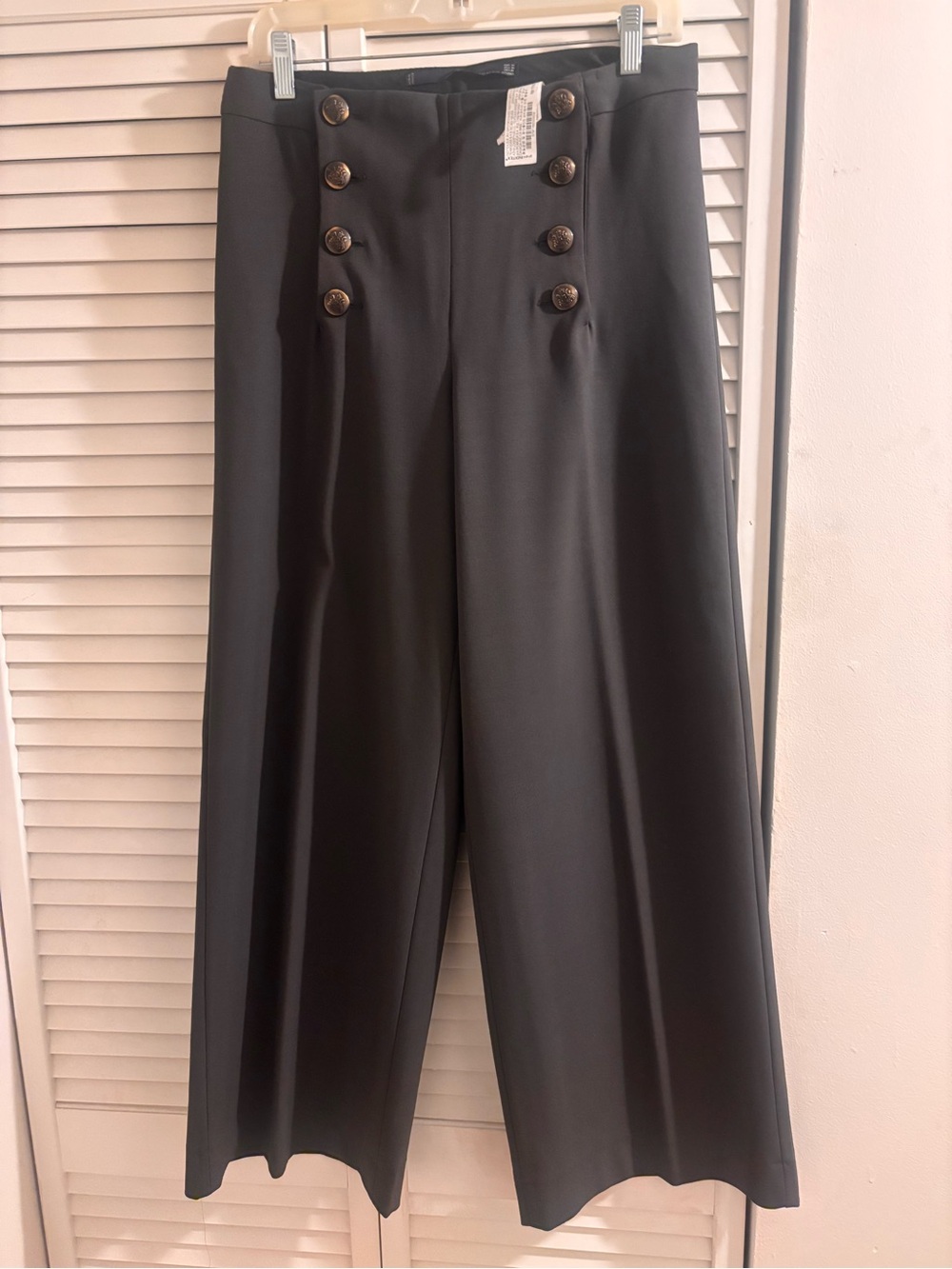 Zara Green Wide Leg Trousers